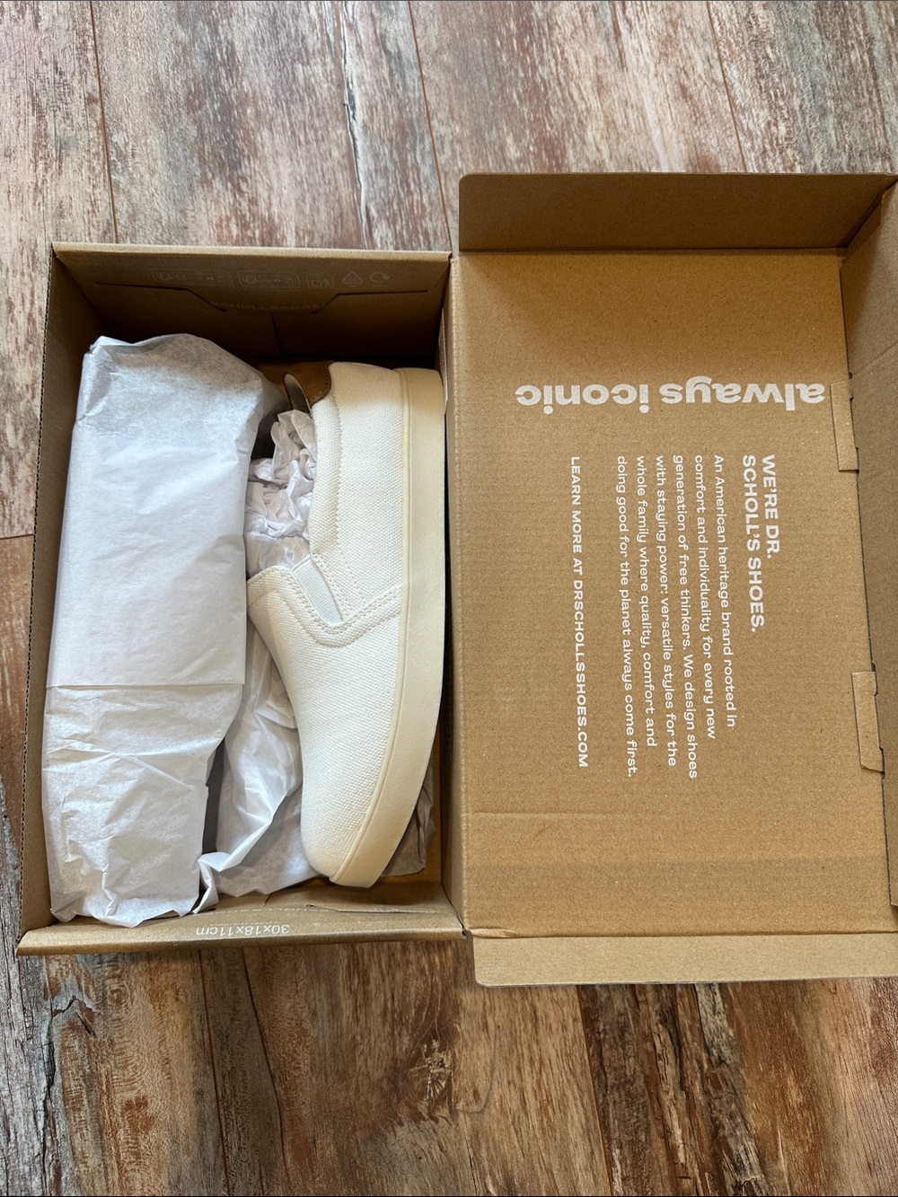 Dr. Scholl's Cream Canvas Slip-On Loafers